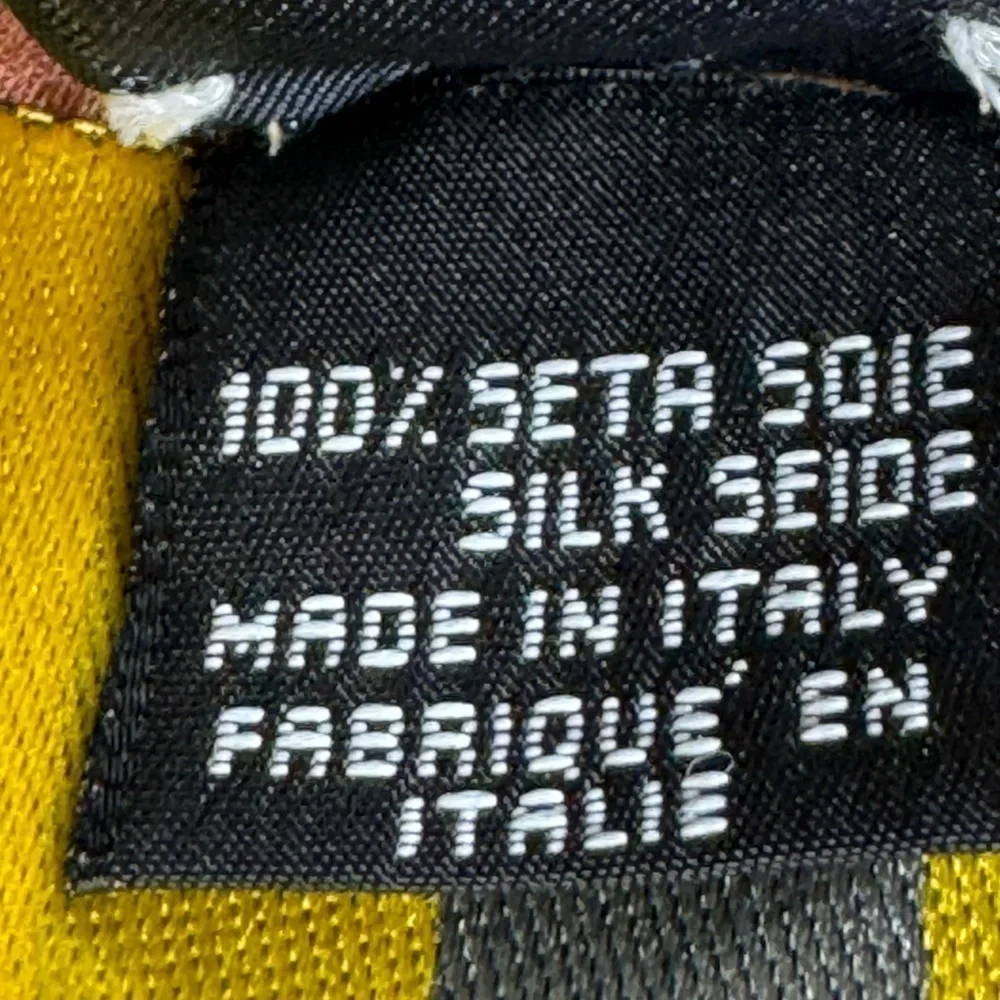 Fendi 100% Silk Multicolor Scarf - Made in Italy